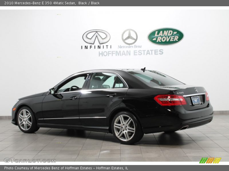 Black / Black 2010 Mercedes-Benz E 350 4Matic Sedan