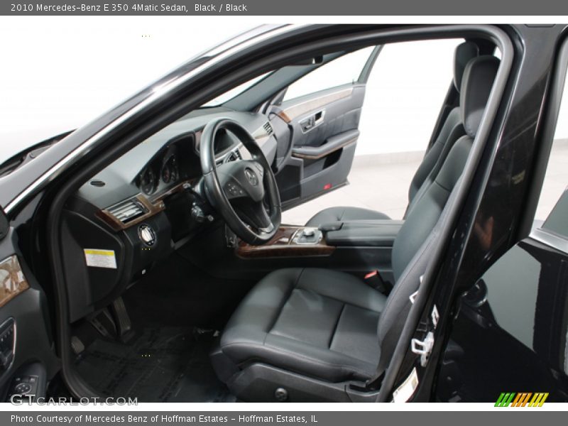 Black / Black 2010 Mercedes-Benz E 350 4Matic Sedan