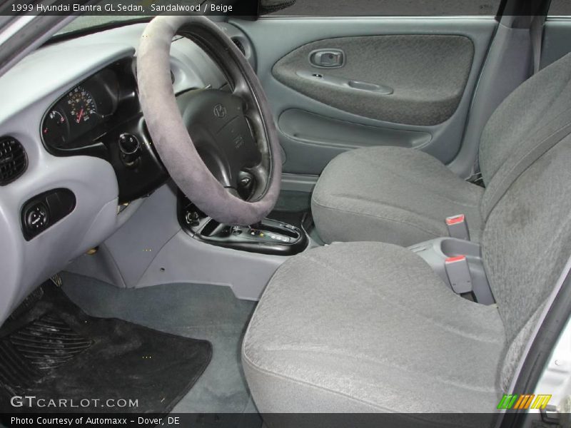 Sandalwood / Beige 1999 Hyundai Elantra GL Sedan