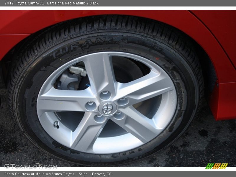 Barcelona Red Metallic / Black 2012 Toyota Camry SE