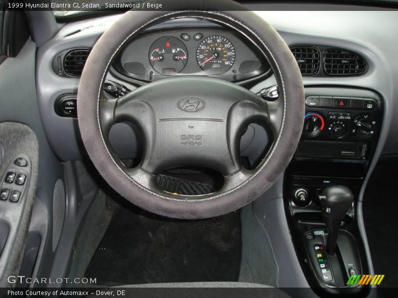 Sandalwood / Beige 1999 Hyundai Elantra GL Sedan