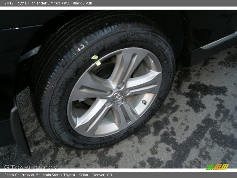 Black / Ash 2012 Toyota Highlander Limited 4WD