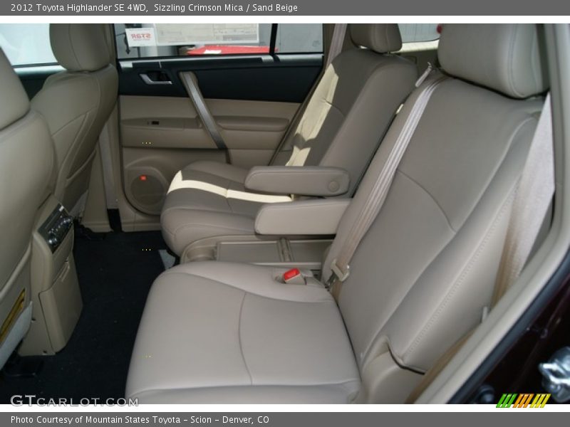 Sizzling Crimson Mica / Sand Beige 2012 Toyota Highlander SE 4WD