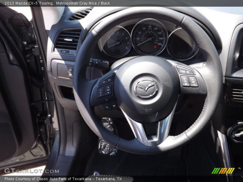 Metropolitan Gray Mica / Black 2013 Mazda CX-5 Touring
