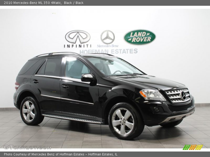 Black / Black 2010 Mercedes-Benz ML 350 4Matic