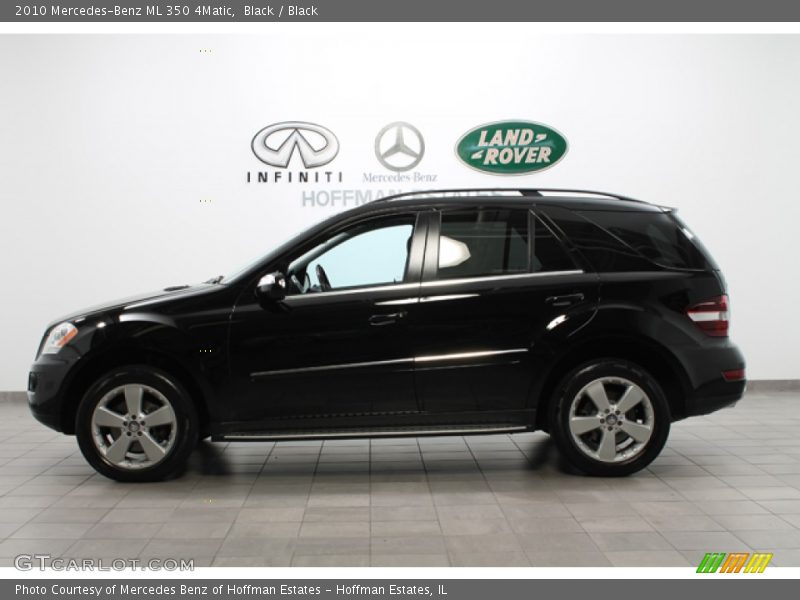 Black / Black 2010 Mercedes-Benz ML 350 4Matic