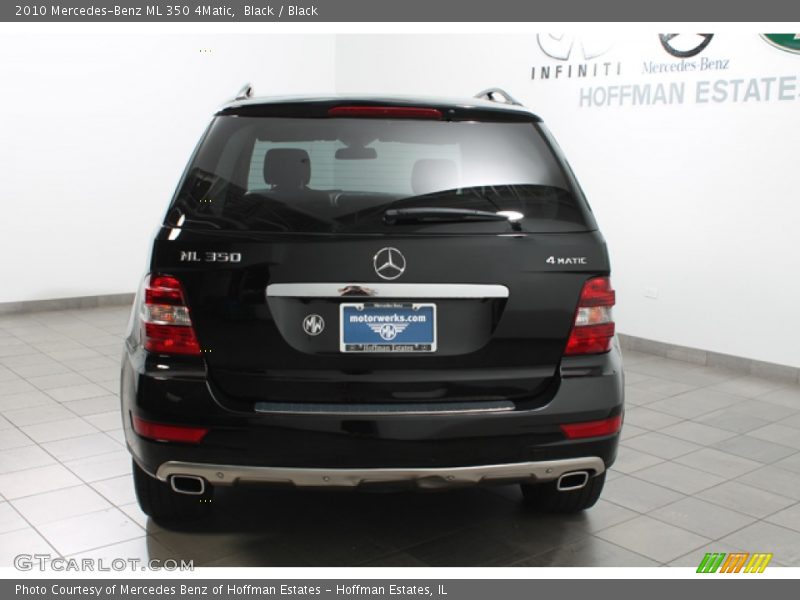 Black / Black 2010 Mercedes-Benz ML 350 4Matic