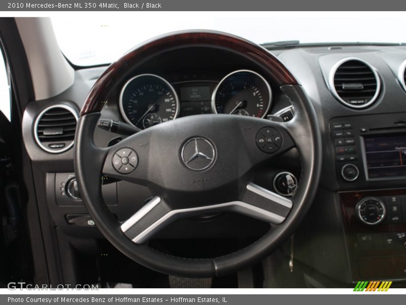 Black / Black 2010 Mercedes-Benz ML 350 4Matic
