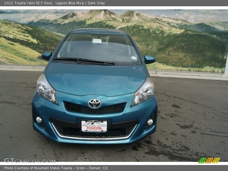 Lagoon Blue Mica / Dark Gray 2012 Toyota Yaris SE 5 Door