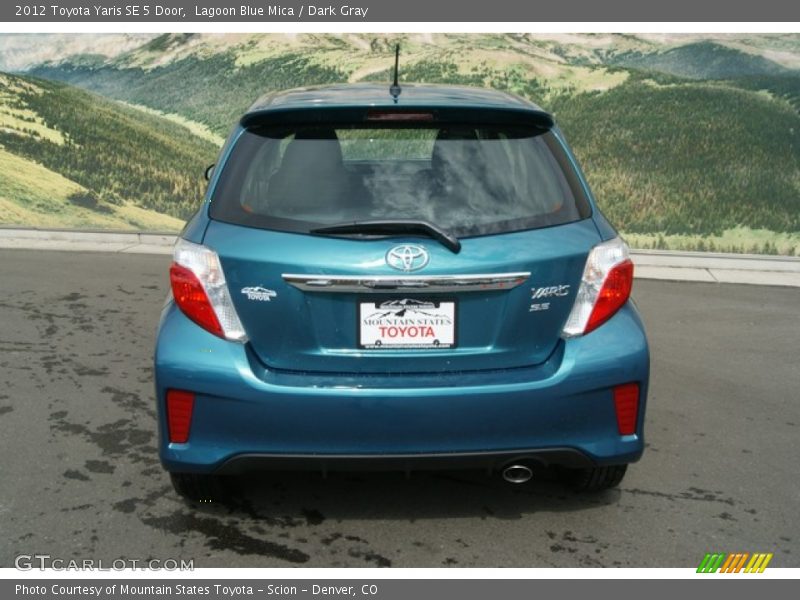 Lagoon Blue Mica / Dark Gray 2012 Toyota Yaris SE 5 Door