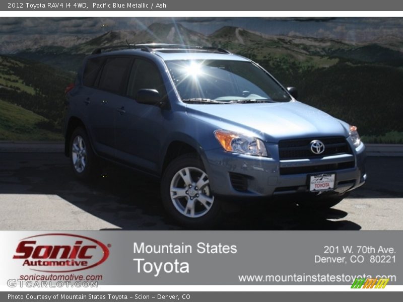 Pacific Blue Metallic / Ash 2012 Toyota RAV4 I4 4WD