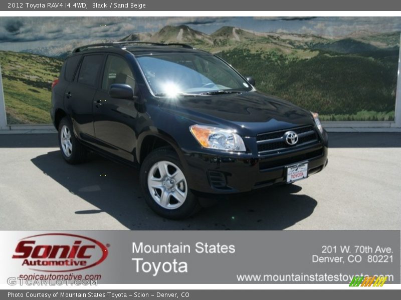 Black / Sand Beige 2012 Toyota RAV4 I4 4WD
