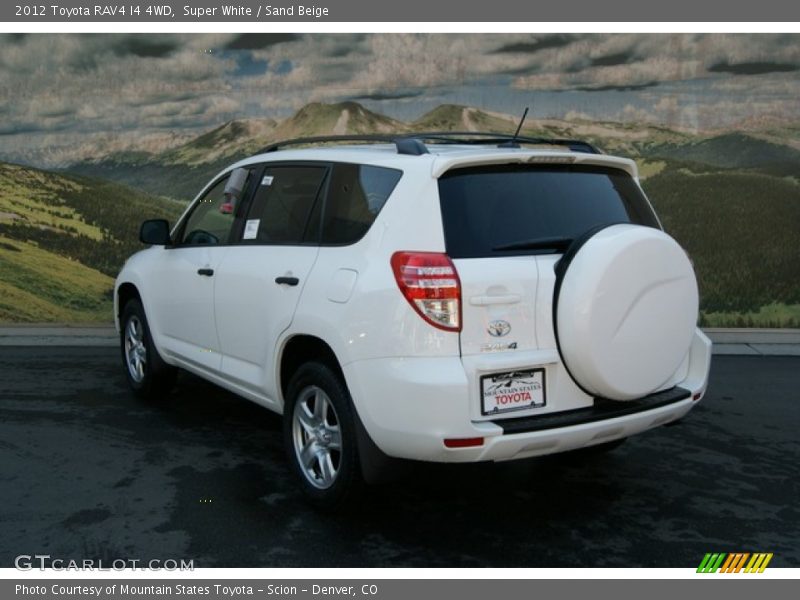Super White / Sand Beige 2012 Toyota RAV4 I4 4WD