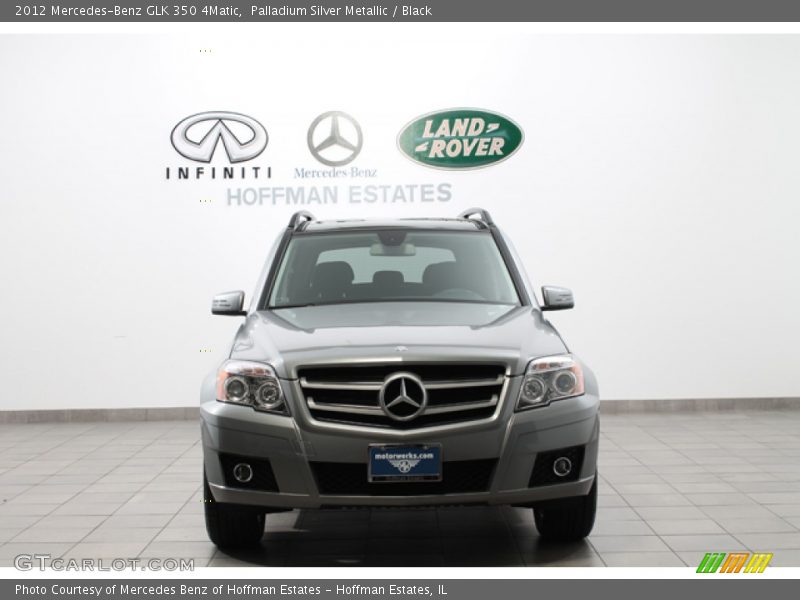 Palladium Silver Metallic / Black 2012 Mercedes-Benz GLK 350 4Matic