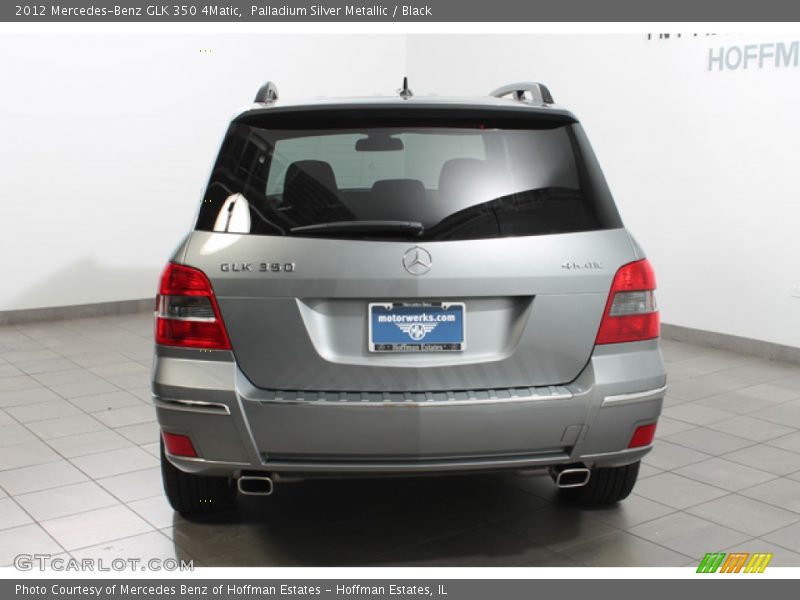 Palladium Silver Metallic / Black 2012 Mercedes-Benz GLK 350 4Matic