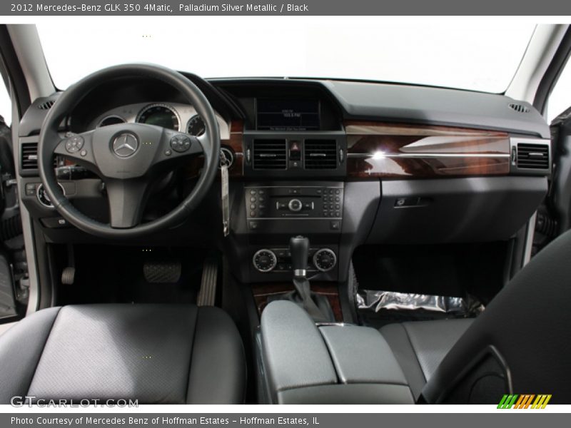 Palladium Silver Metallic / Black 2012 Mercedes-Benz GLK 350 4Matic