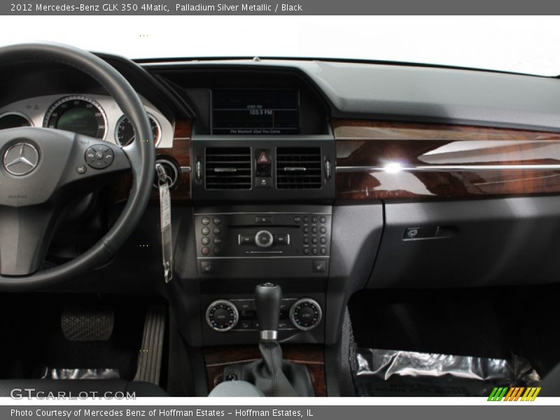 Palladium Silver Metallic / Black 2012 Mercedes-Benz GLK 350 4Matic