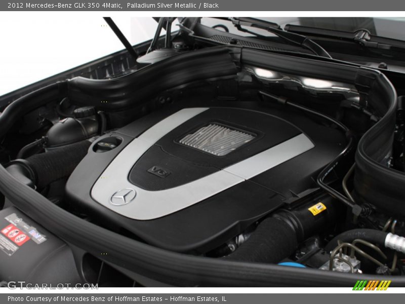 Palladium Silver Metallic / Black 2012 Mercedes-Benz GLK 350 4Matic