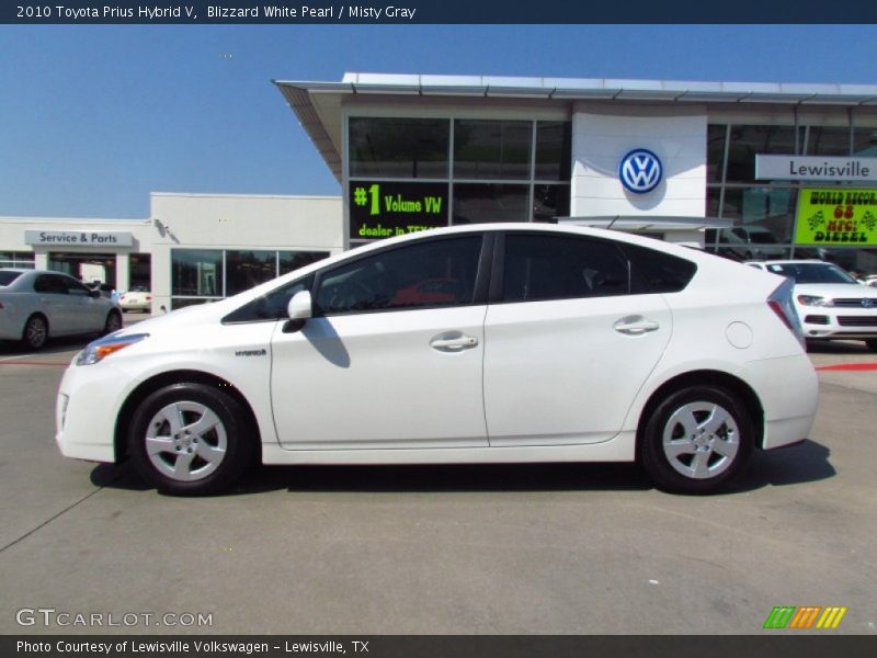 Blizzard White Pearl / Misty Gray 2010 Toyota Prius Hybrid V