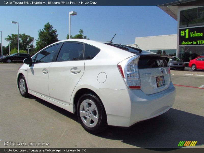 Blizzard White Pearl / Misty Gray 2010 Toyota Prius Hybrid V