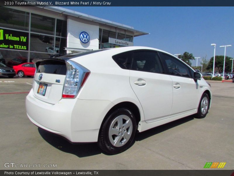 Blizzard White Pearl / Misty Gray 2010 Toyota Prius Hybrid V