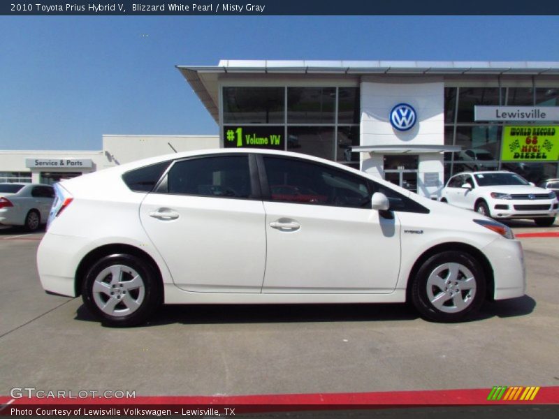Blizzard White Pearl / Misty Gray 2010 Toyota Prius Hybrid V