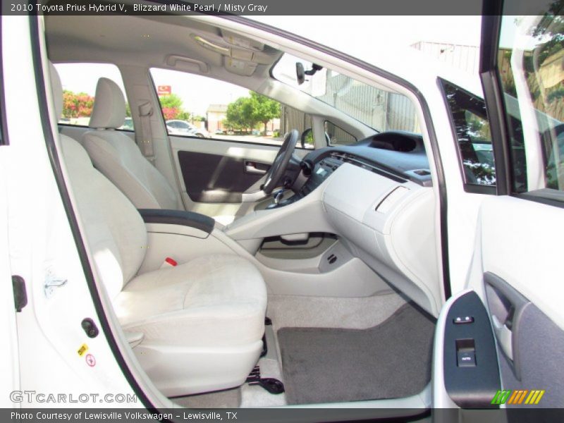 Blizzard White Pearl / Misty Gray 2010 Toyota Prius Hybrid V