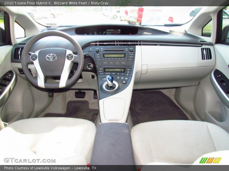 Blizzard White Pearl / Misty Gray 2010 Toyota Prius Hybrid V