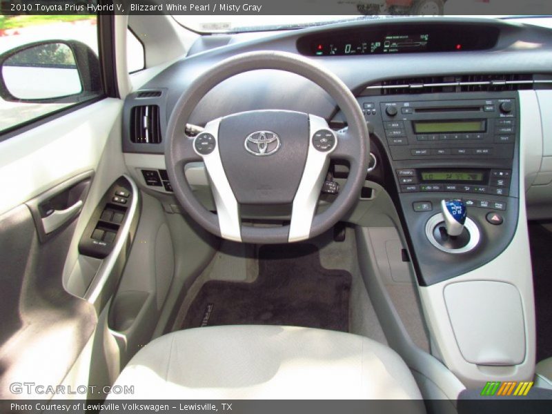 Blizzard White Pearl / Misty Gray 2010 Toyota Prius Hybrid V