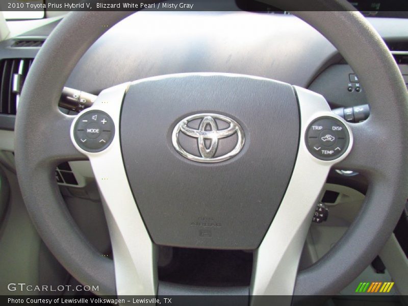 Blizzard White Pearl / Misty Gray 2010 Toyota Prius Hybrid V