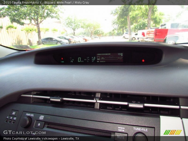 Blizzard White Pearl / Misty Gray 2010 Toyota Prius Hybrid V