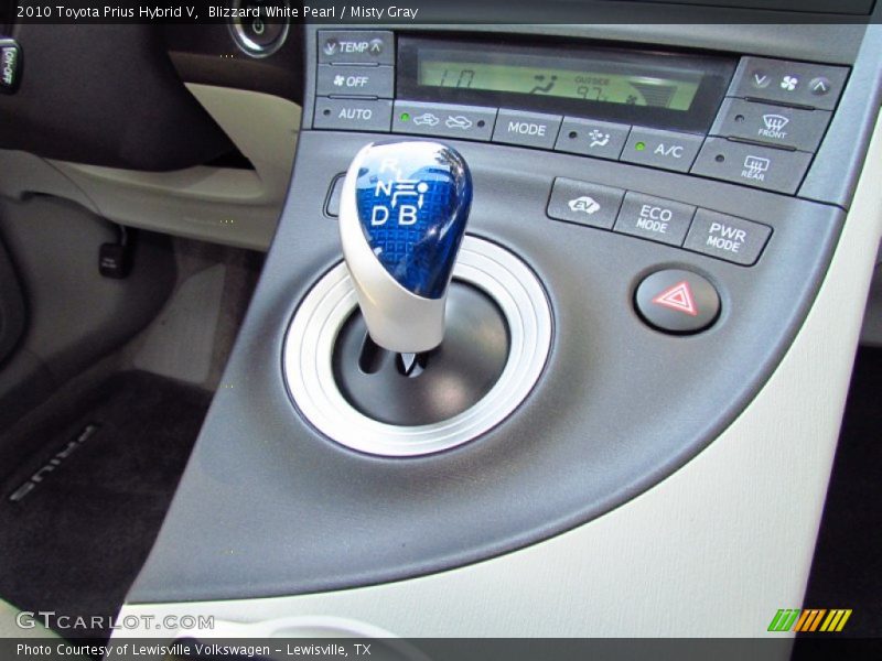 Blizzard White Pearl / Misty Gray 2010 Toyota Prius Hybrid V