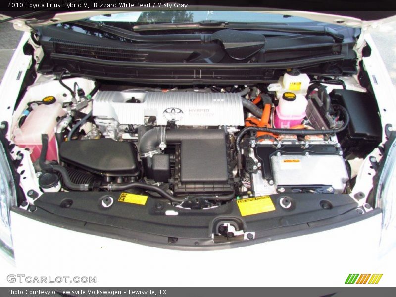 Blizzard White Pearl / Misty Gray 2010 Toyota Prius Hybrid V
