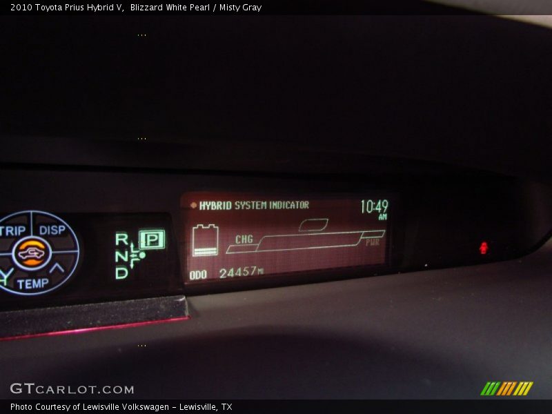 Blizzard White Pearl / Misty Gray 2010 Toyota Prius Hybrid V