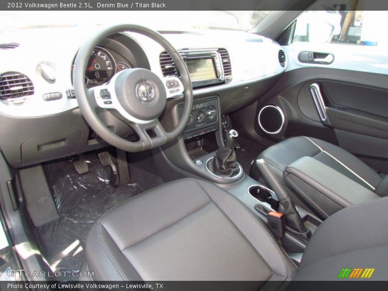 Denim Blue / Titan Black 2012 Volkswagen Beetle 2.5L