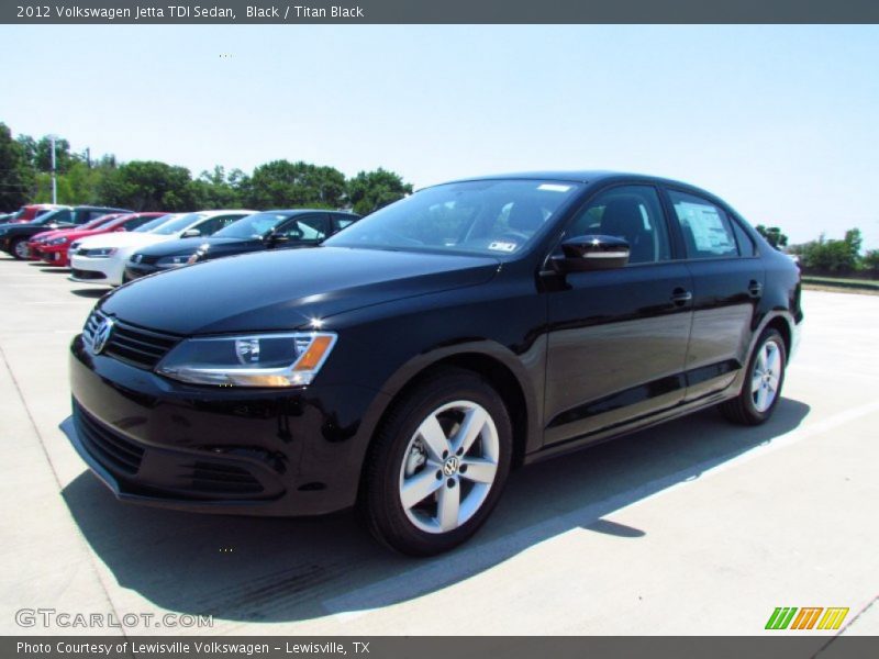 Black / Titan Black 2012 Volkswagen Jetta TDI Sedan