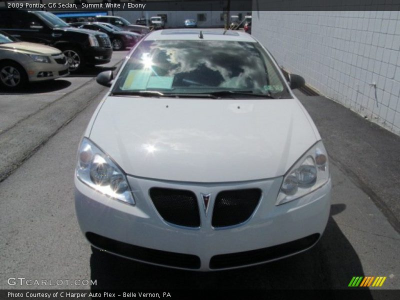 Summit White / Ebony 2009 Pontiac G6 Sedan