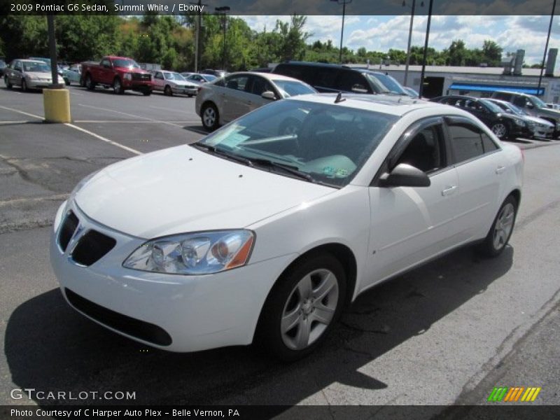 Summit White / Ebony 2009 Pontiac G6 Sedan