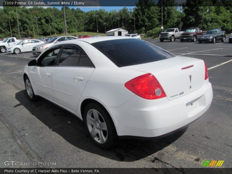 Summit White / Ebony 2009 Pontiac G6 Sedan
