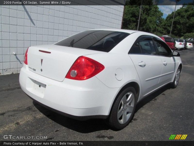 Summit White / Ebony 2009 Pontiac G6 Sedan