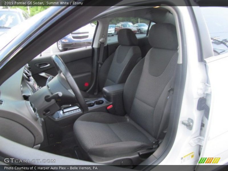 Summit White / Ebony 2009 Pontiac G6 Sedan