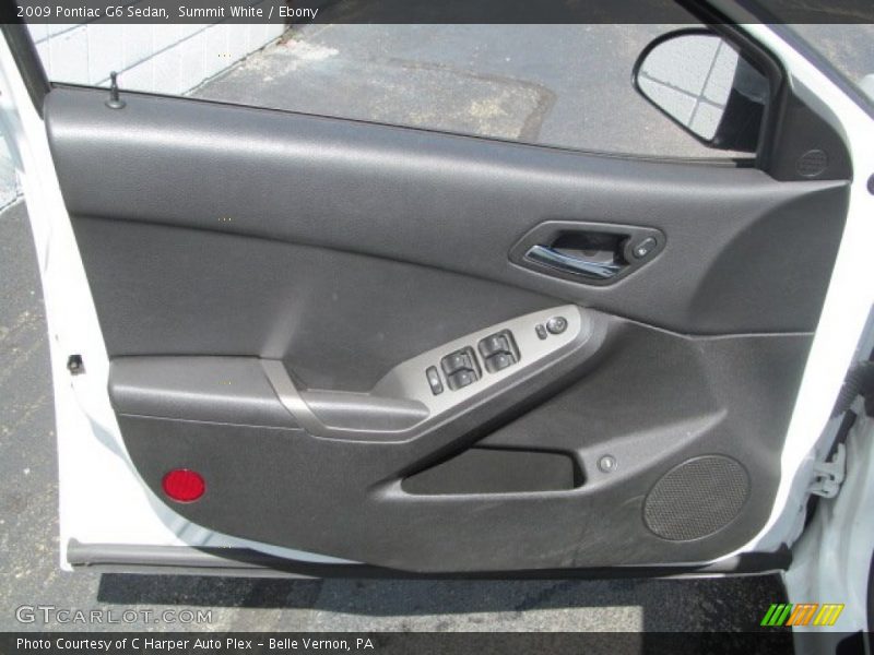 Summit White / Ebony 2009 Pontiac G6 Sedan