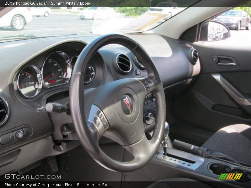 Summit White / Ebony 2009 Pontiac G6 Sedan