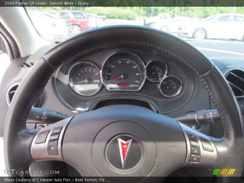 Summit White / Ebony 2009 Pontiac G6 Sedan