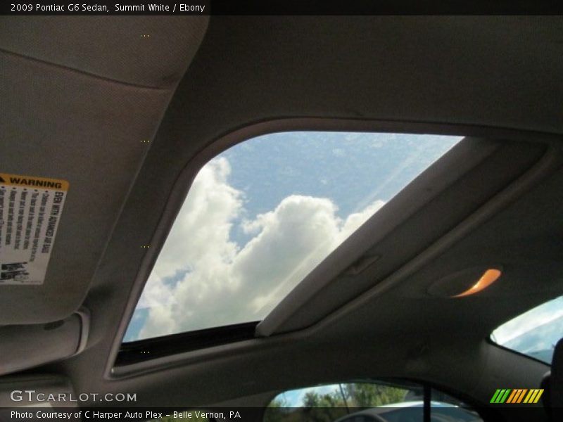 Summit White / Ebony 2009 Pontiac G6 Sedan