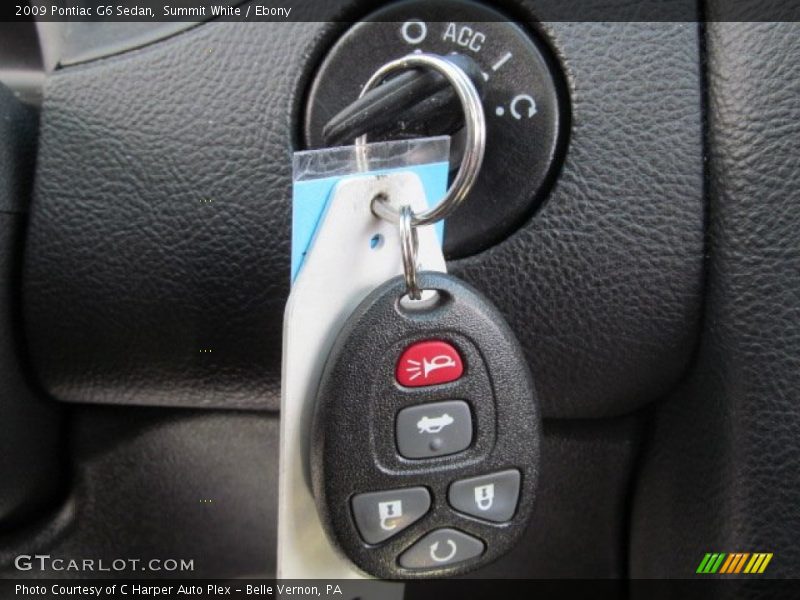 Keys of 2009 G6 Sedan