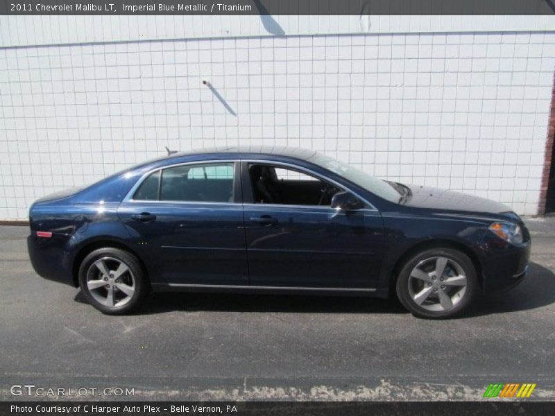 Imperial Blue Metallic / Titanium 2011 Chevrolet Malibu LT