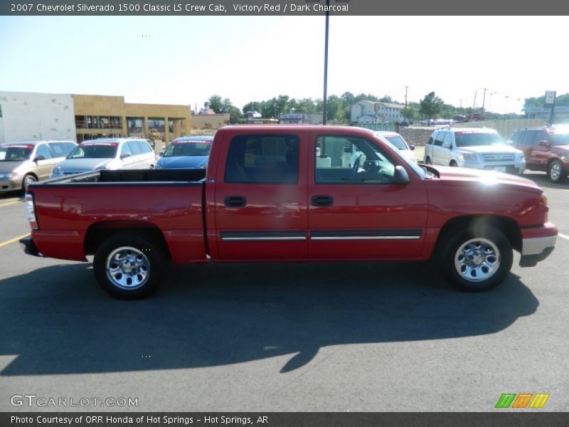 Victory Red / Dark Charcoal 2007 Chevrolet Silverado 1500 Classic LS Crew Cab