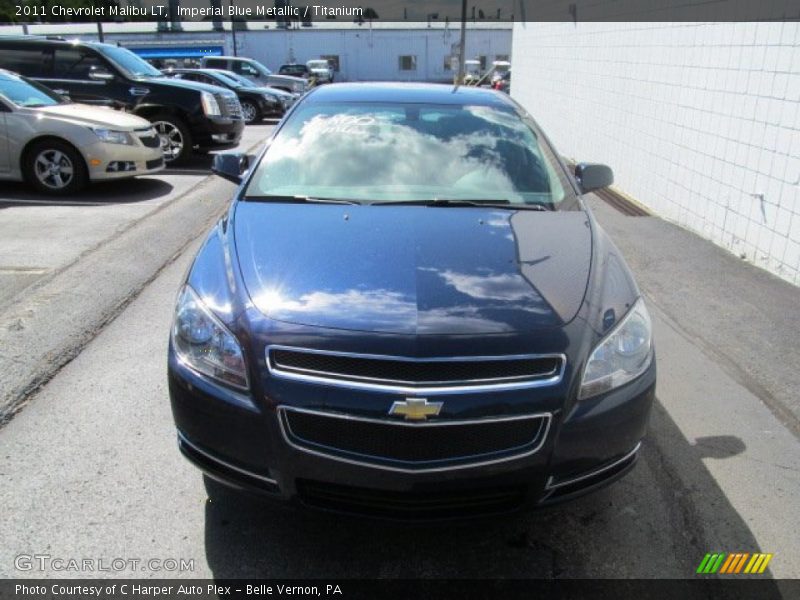 Imperial Blue Metallic / Titanium 2011 Chevrolet Malibu LT