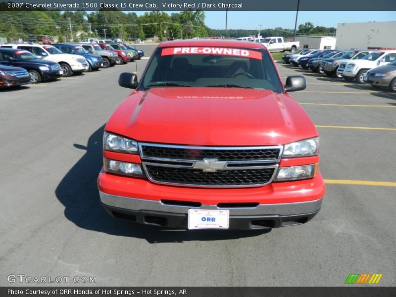 Victory Red / Dark Charcoal 2007 Chevrolet Silverado 1500 Classic LS Crew Cab